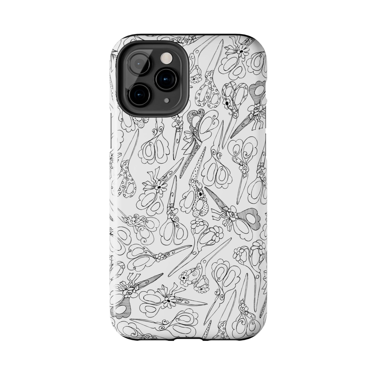Scissor Blizzard White Phone Case