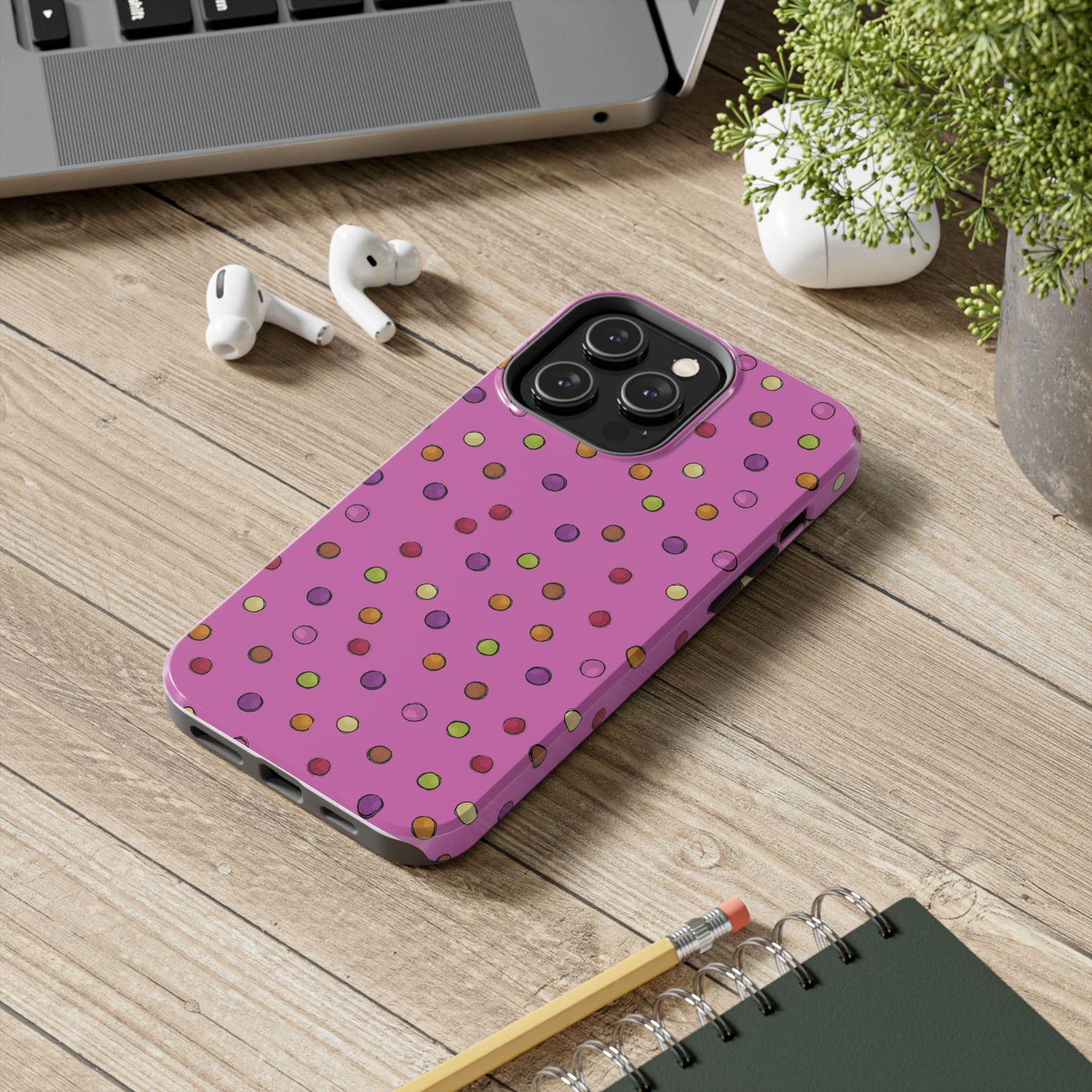 Tea Dot Pink Phone Case