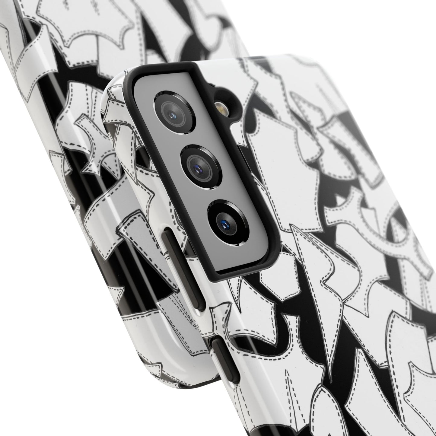 Pattern Pieces Black Phone Case