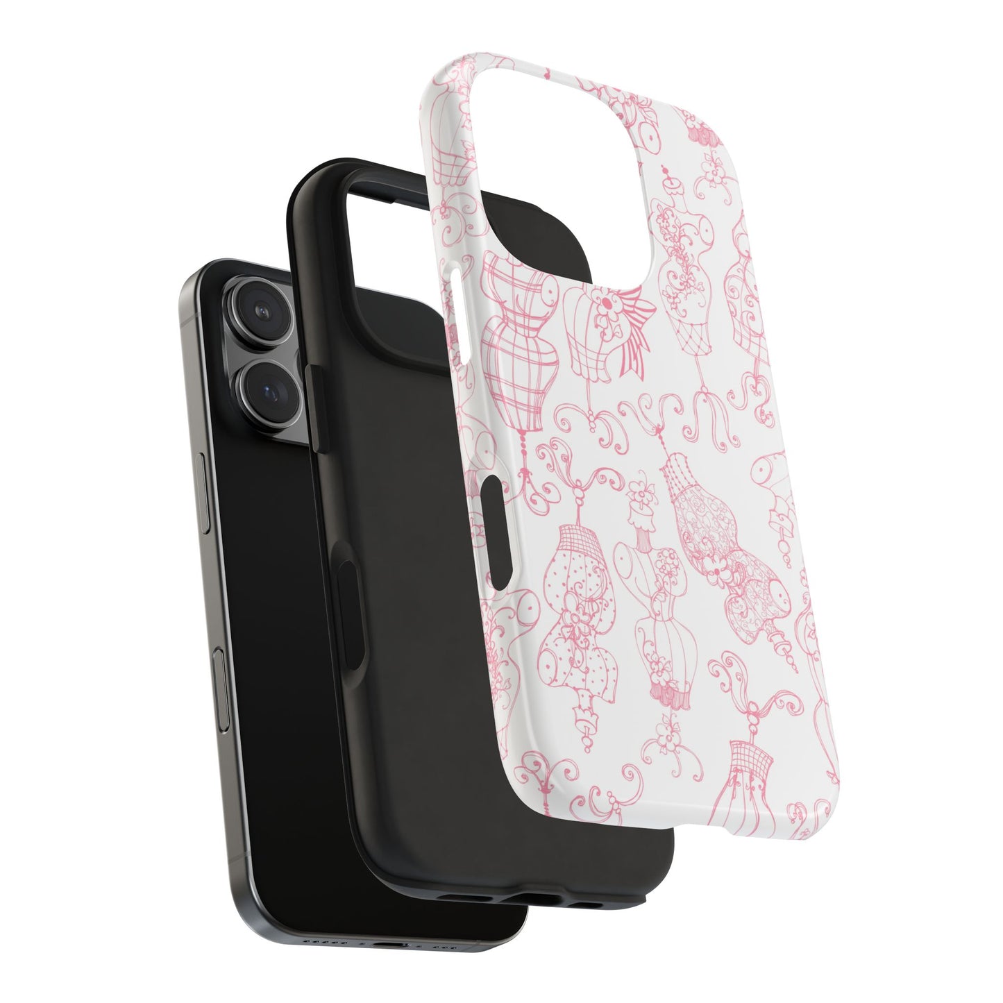 Mannequinique White / Pink Phone Case