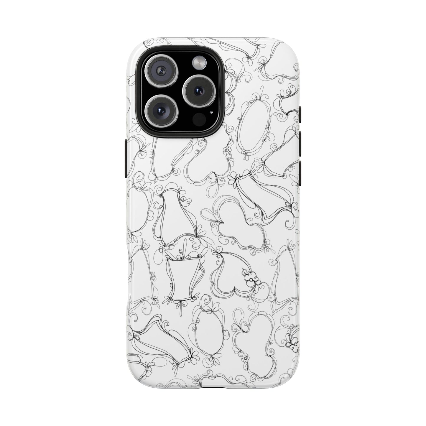 Frames White / Black Phone Case