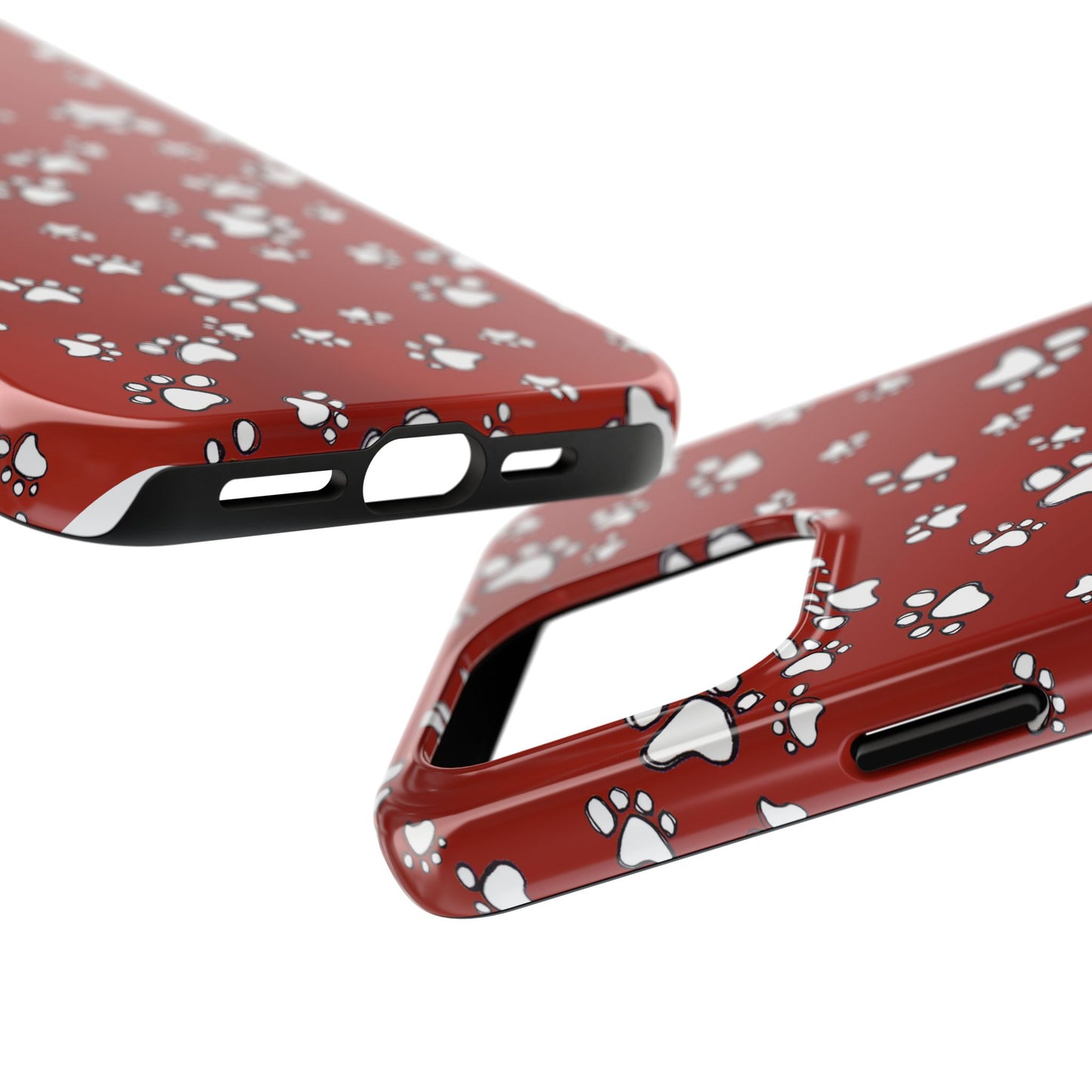 Paw Flakes Red Phone Case