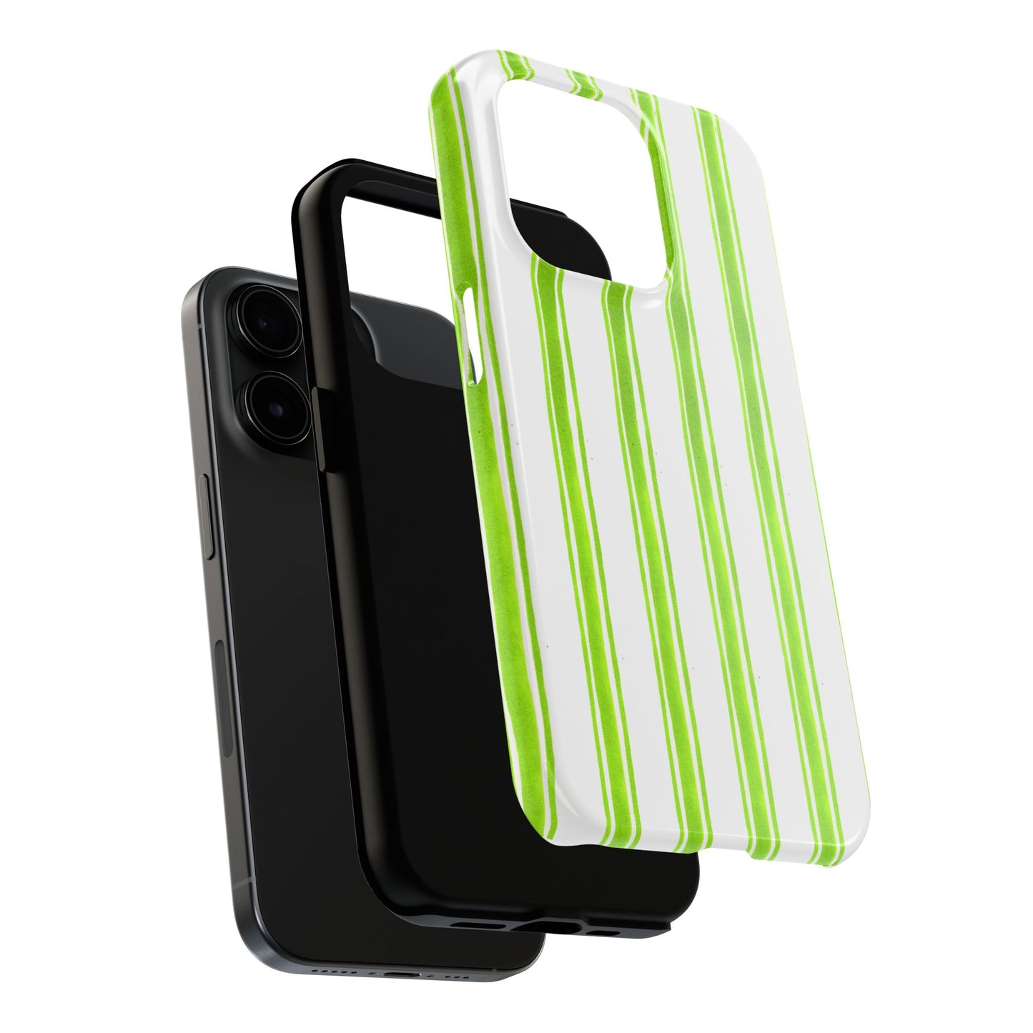 Awning Stripe Lime Phone Case
