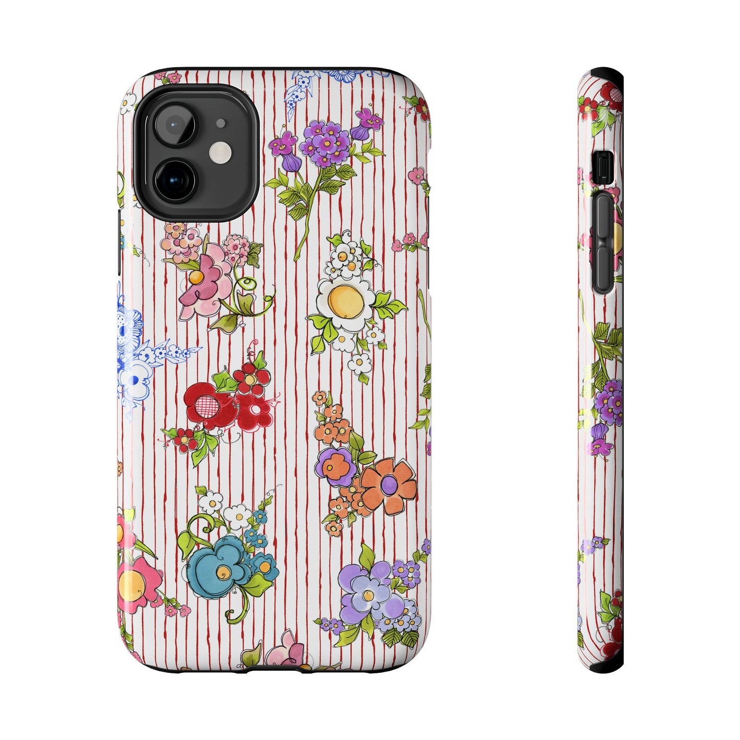 Mixed Bouquets Red / White Phone Case