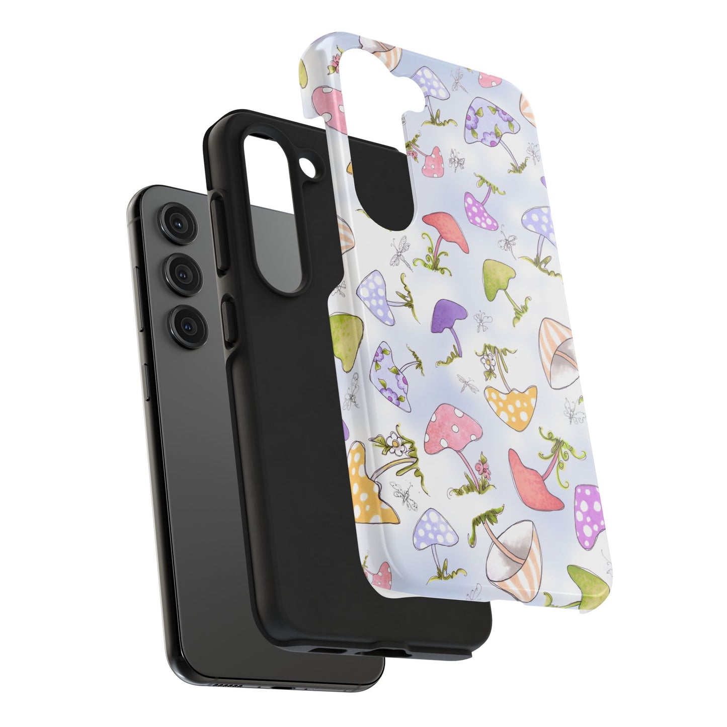 Mushroom Toss Blue Phone Case