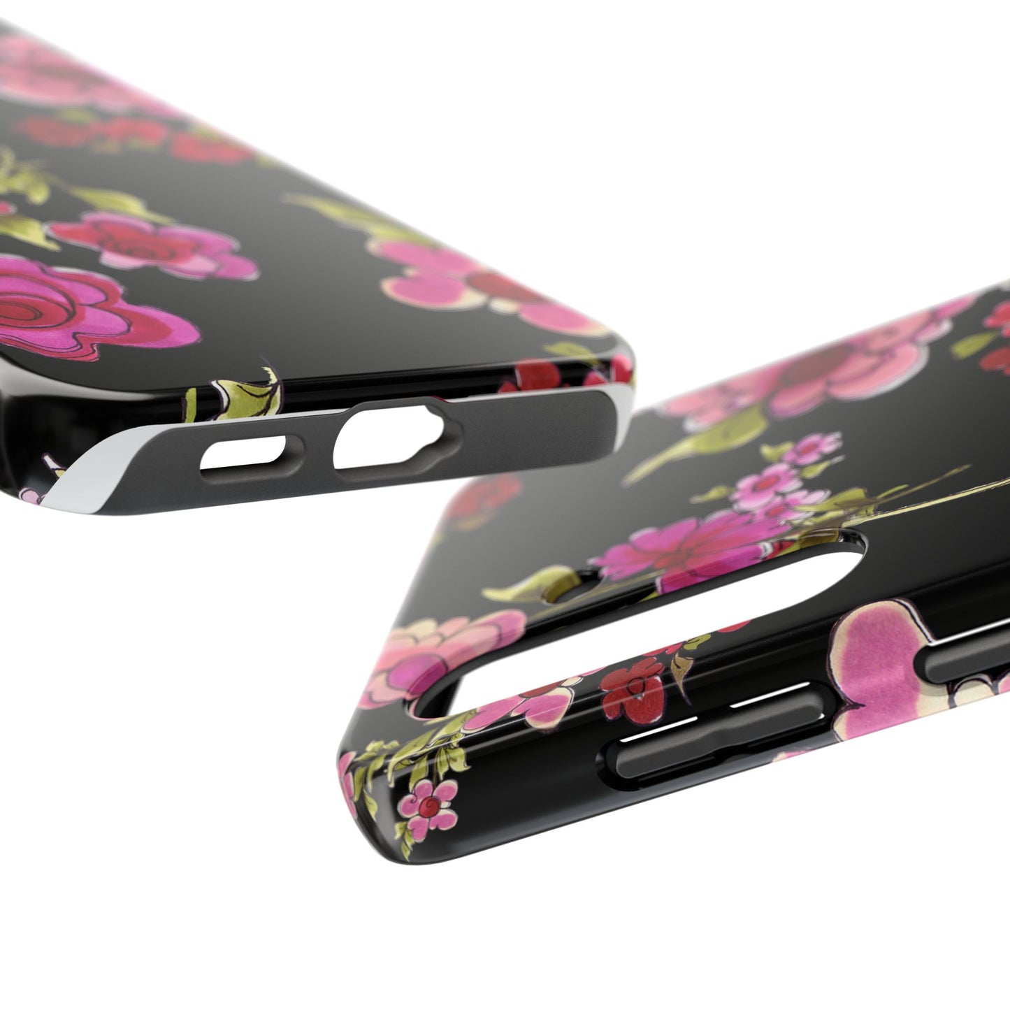 Jumbo Floral Black Phone Case