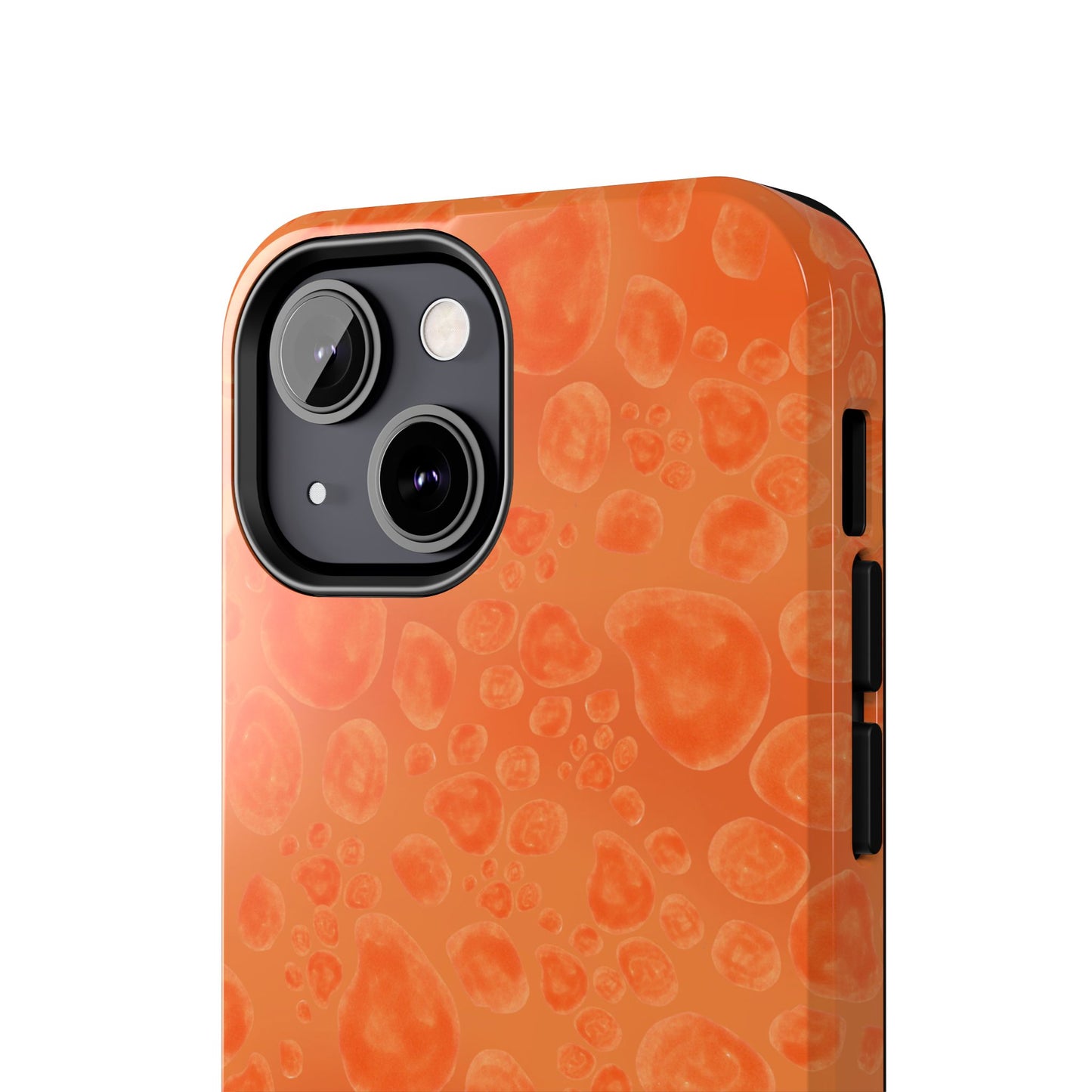 Paw Dots Orange Phone Case