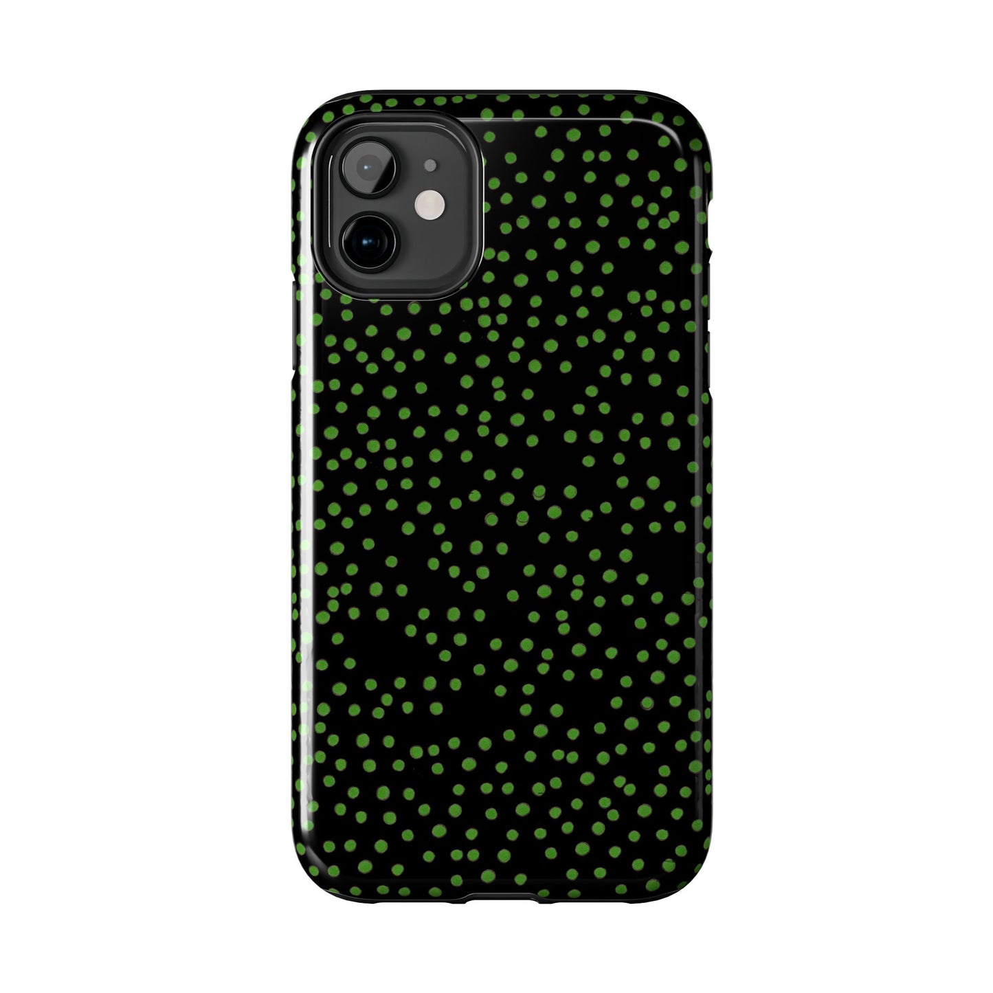Dinky Dots Black / Green Phone Case