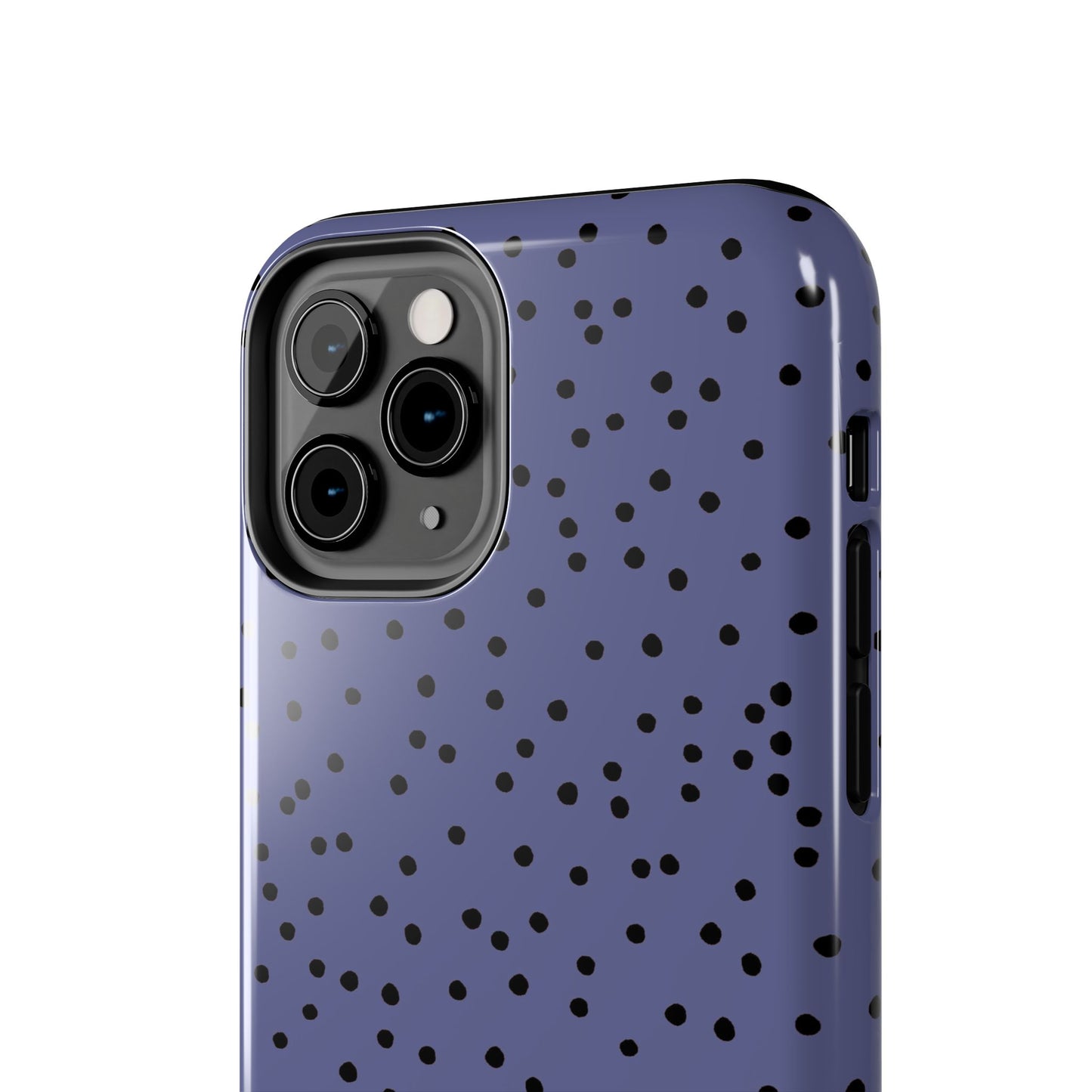 Dinky Dots Blue / Black Phone Case