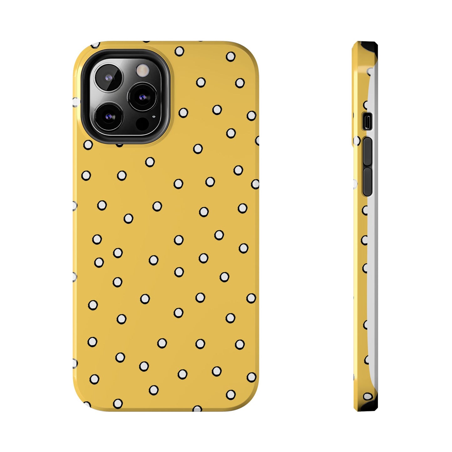 Dots Yellow / White / Black Phone Case