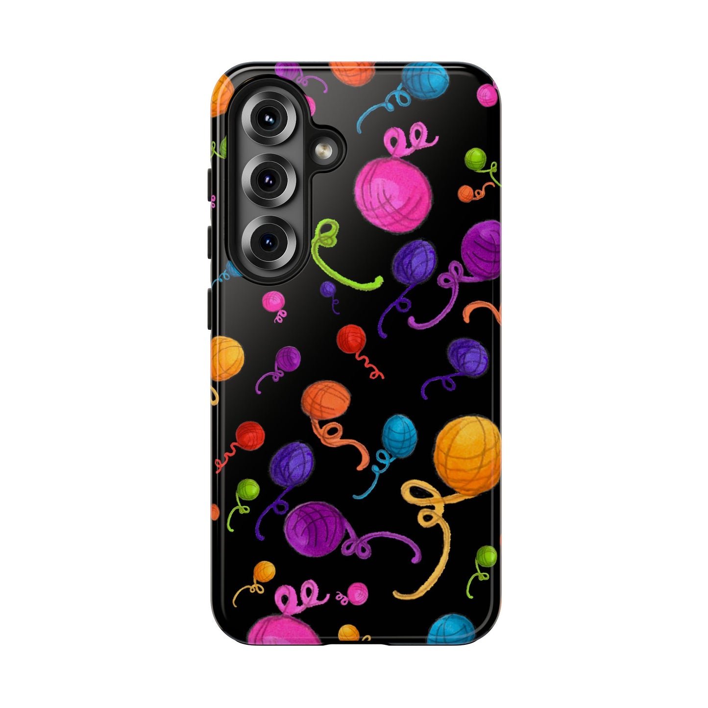 Yarniverse Black Phone Case