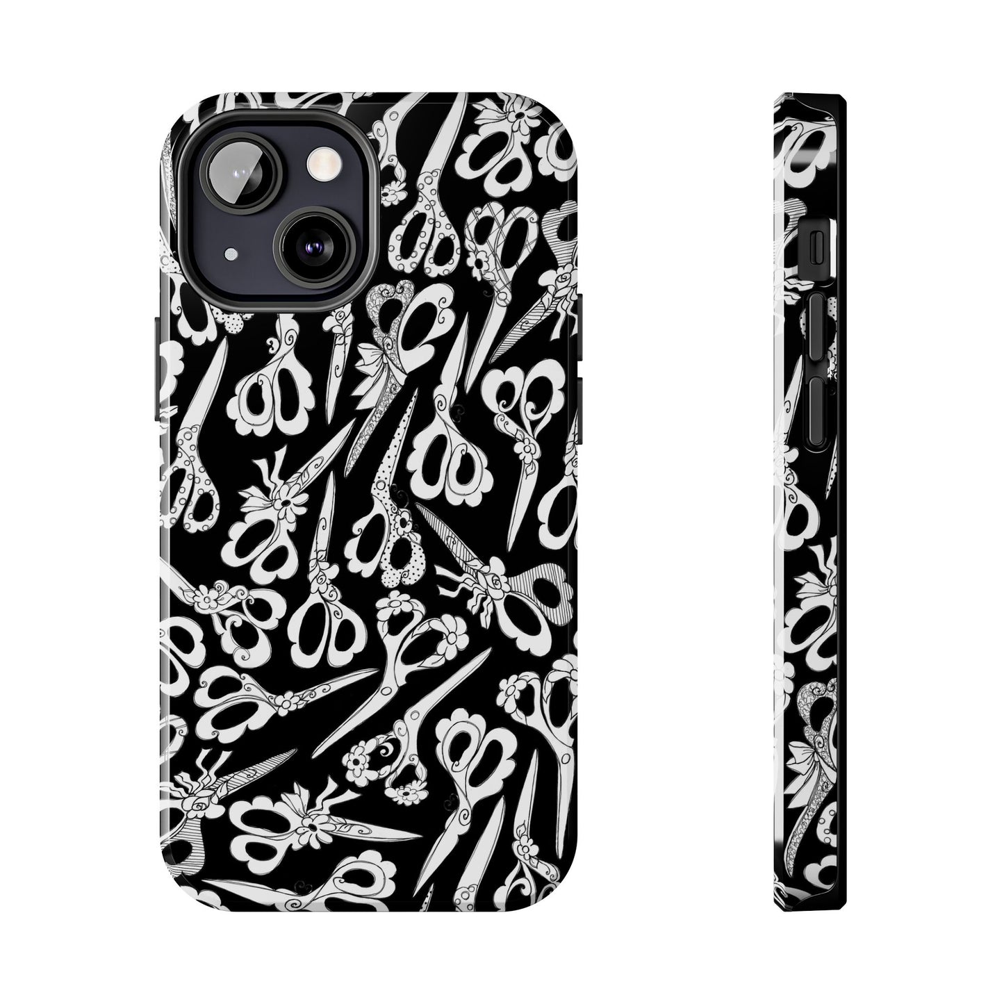 Scissor Blizzard Black Phone Case