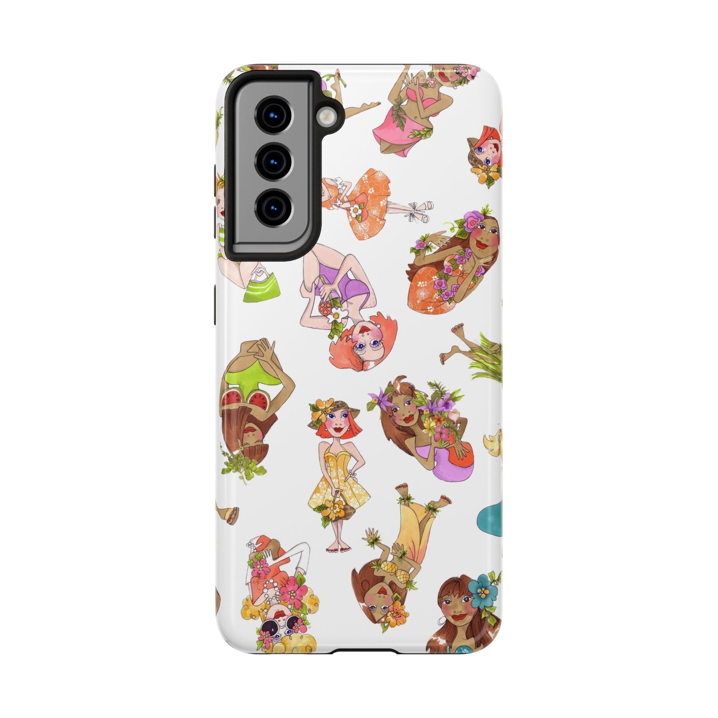Island Toss White Phone Case