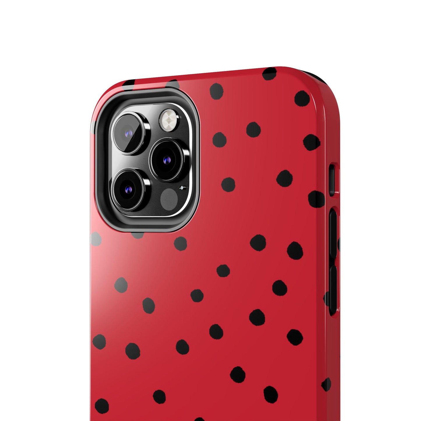 Dinky Dots Red / Black Phone Case