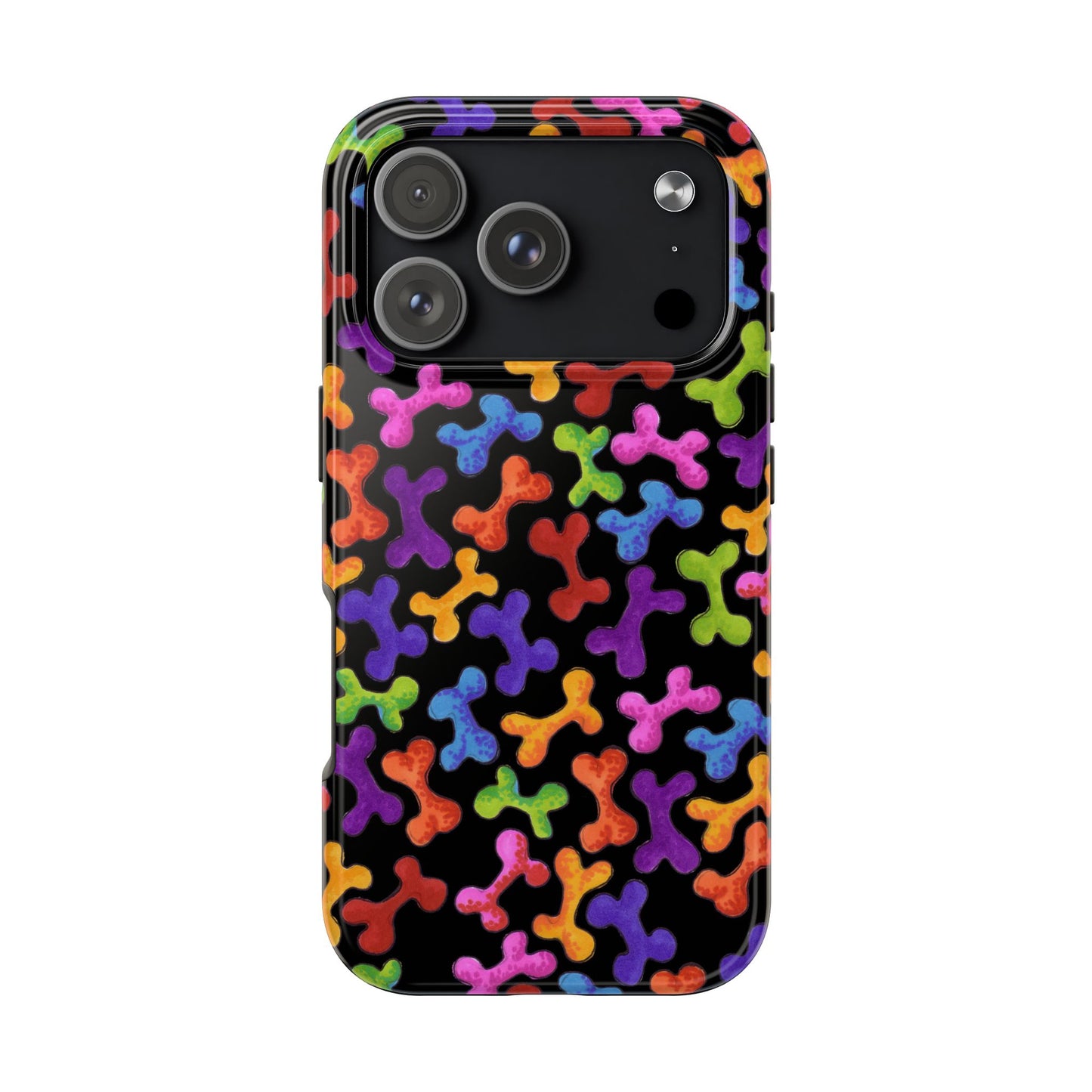 Fancy Bones Black / Multi Phone Case