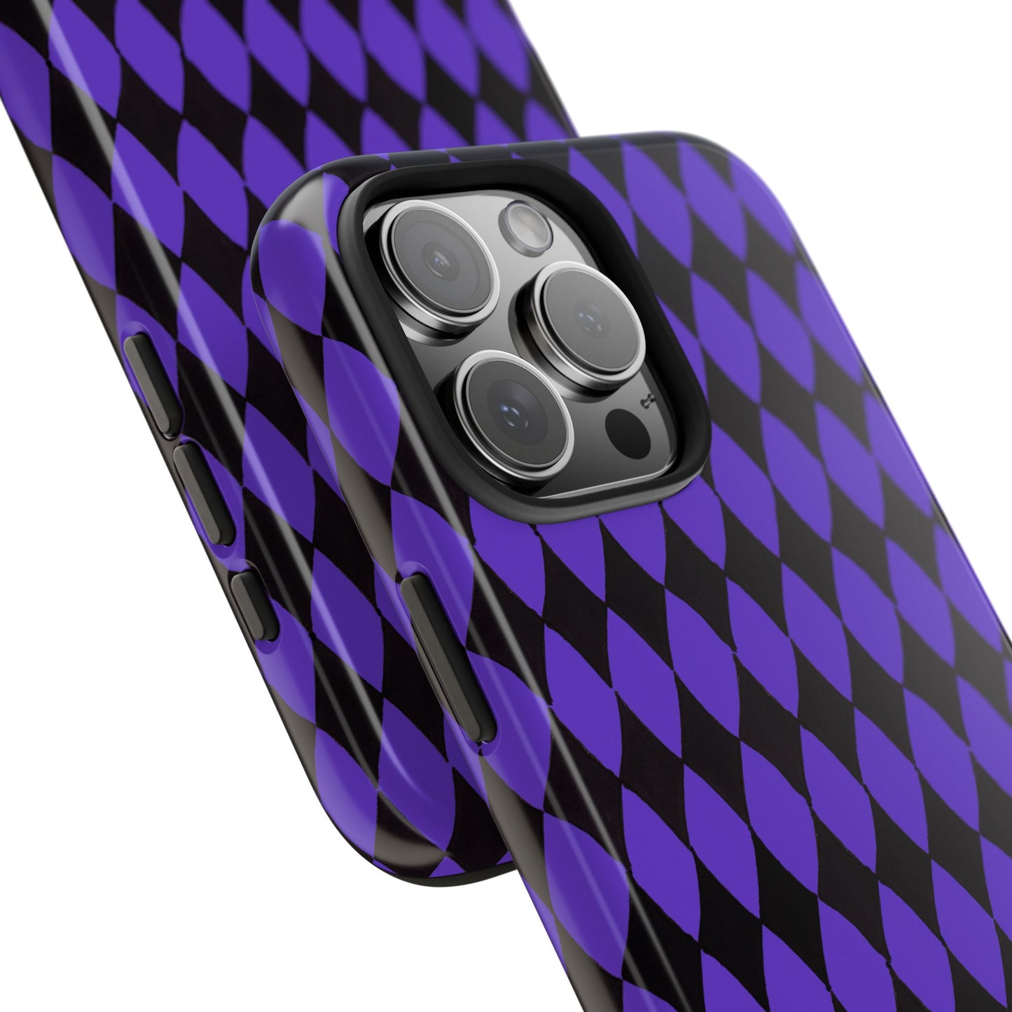 Diamond Purple / Black Phone Case
