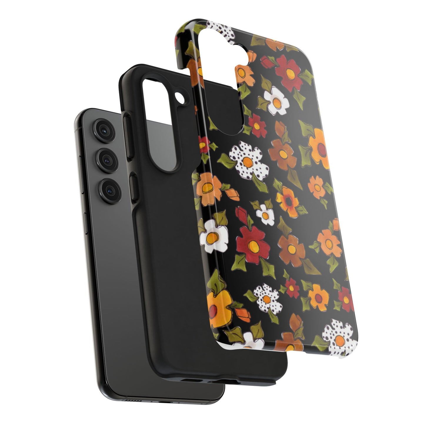 Spice Posie Black Phone Case
