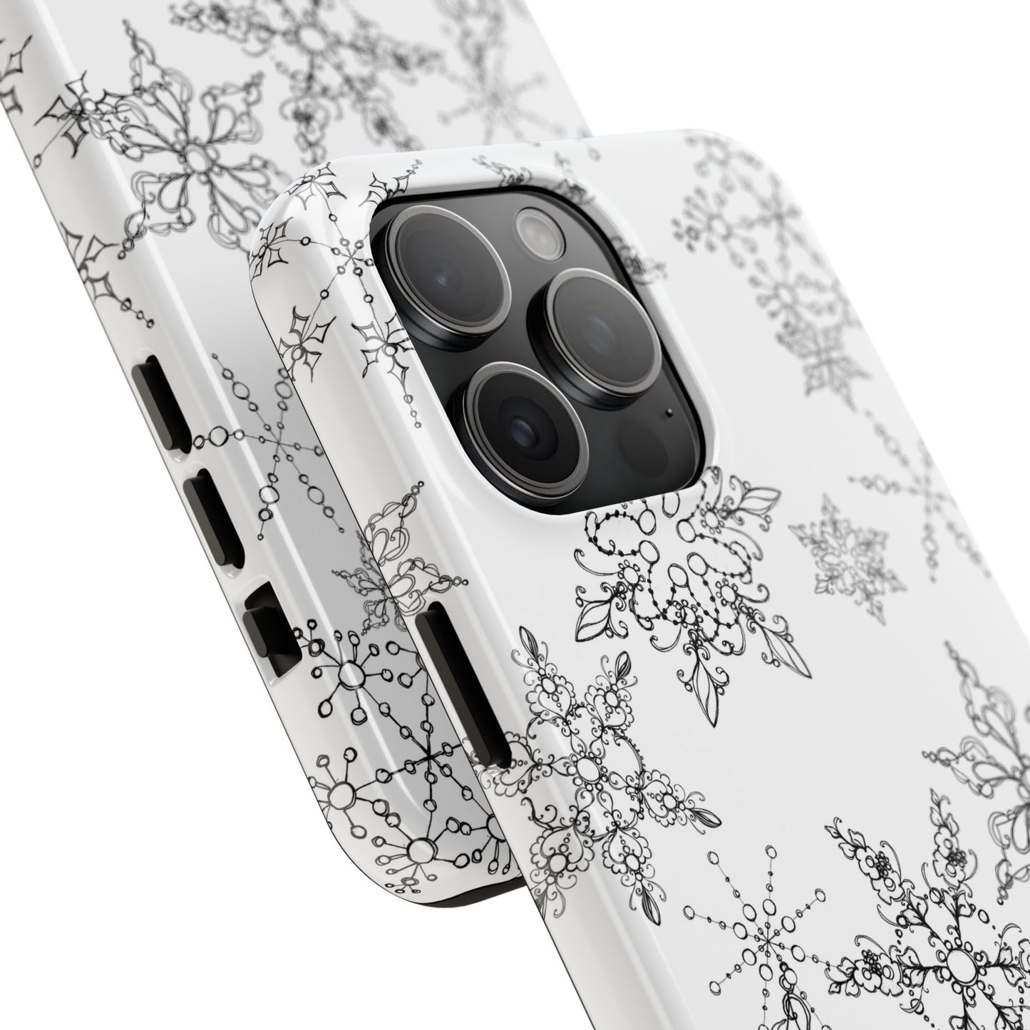 Random Flakes White Phone Case