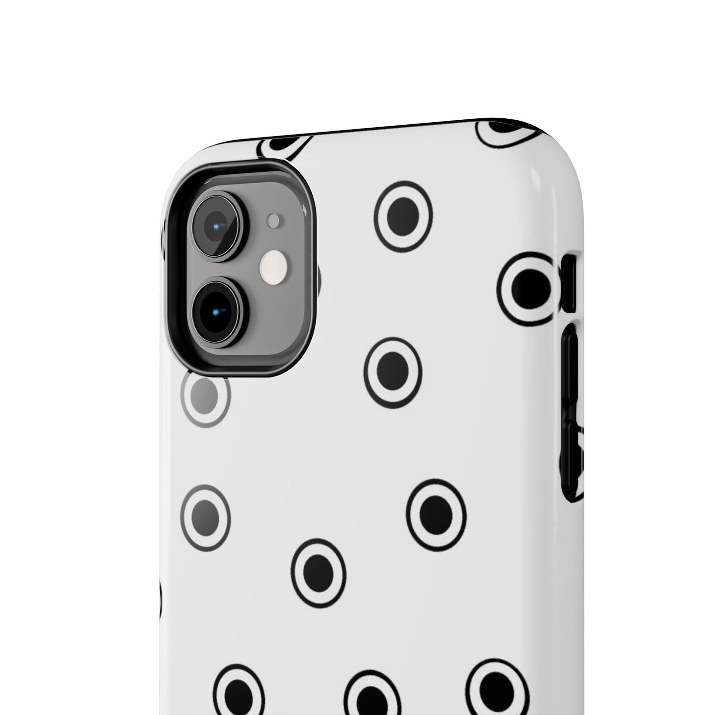 CD Dots White / Black Phone Case