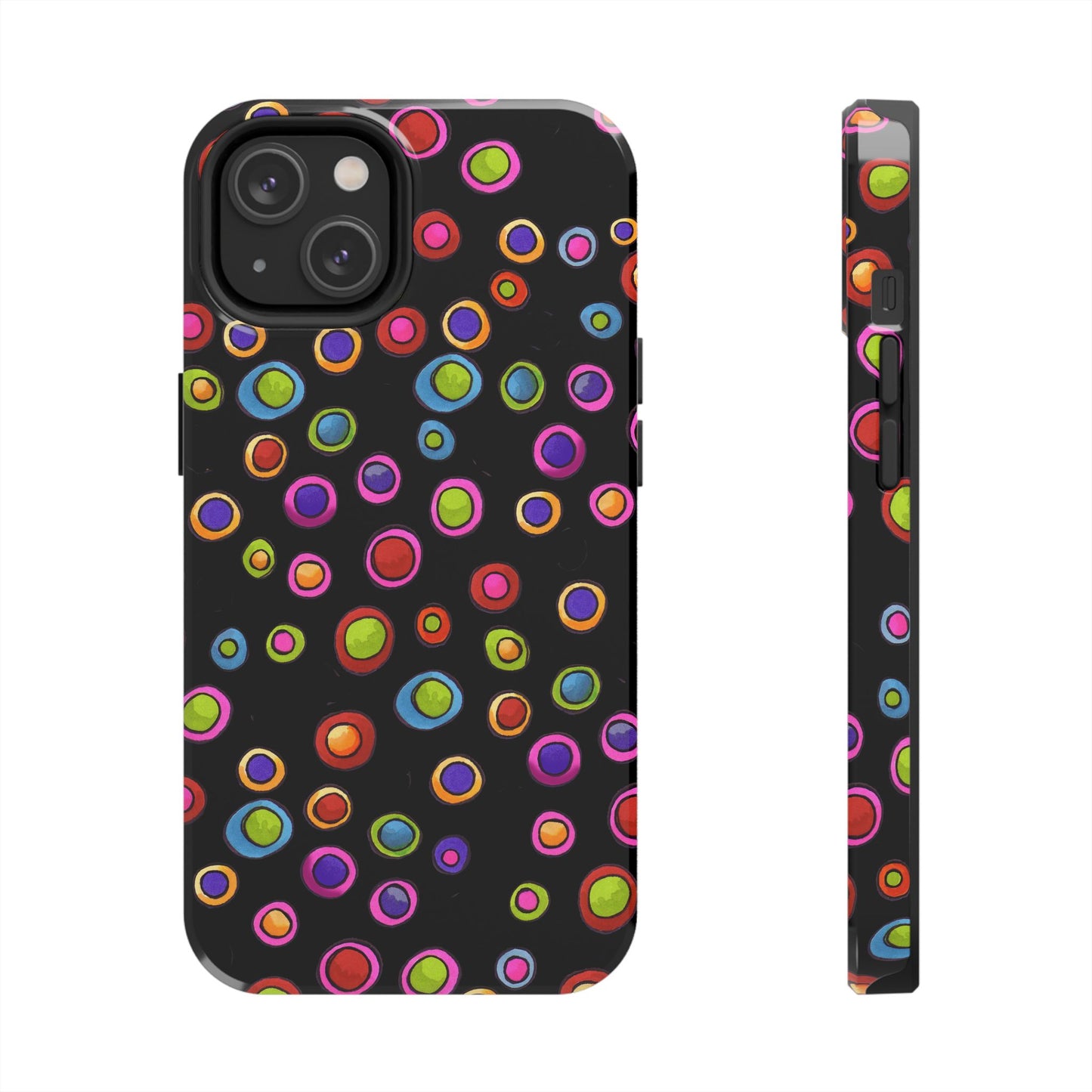 Dopey Dots Black Phone Case