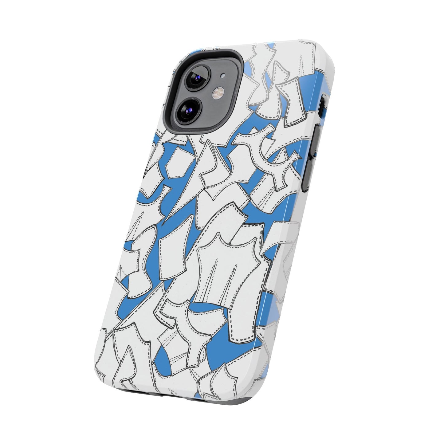 Pattern Pieces Turquoise Phone Case