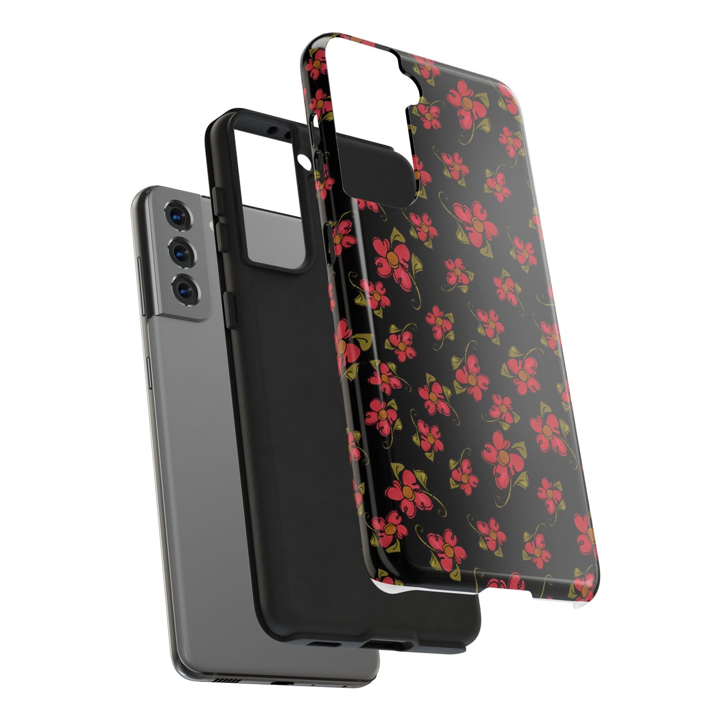 Daisy Caper Black Phone Case