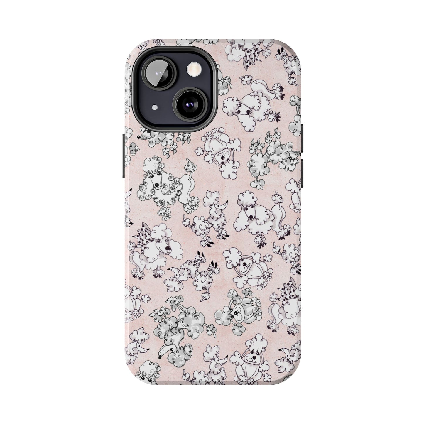 Paris Poodles Pink Phone Case
