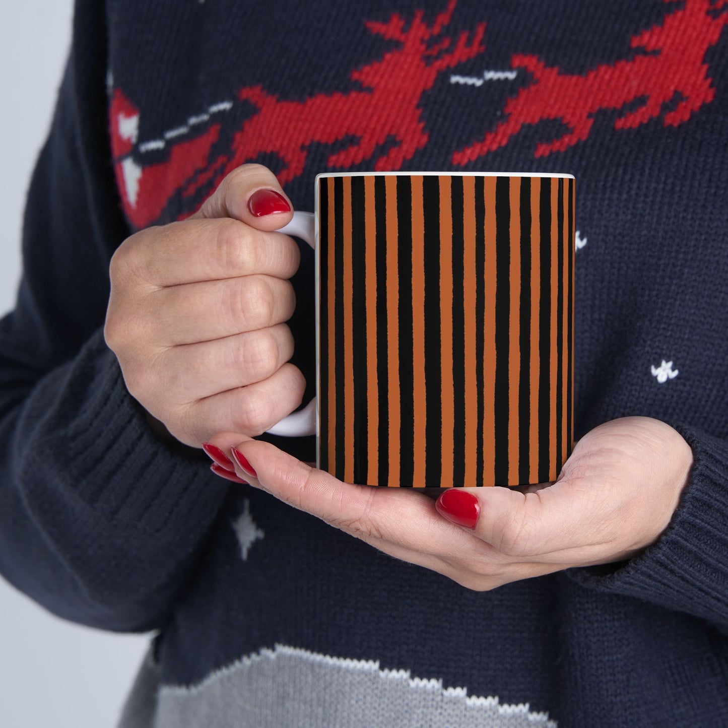 Happy Stripe Black / Spice Cup