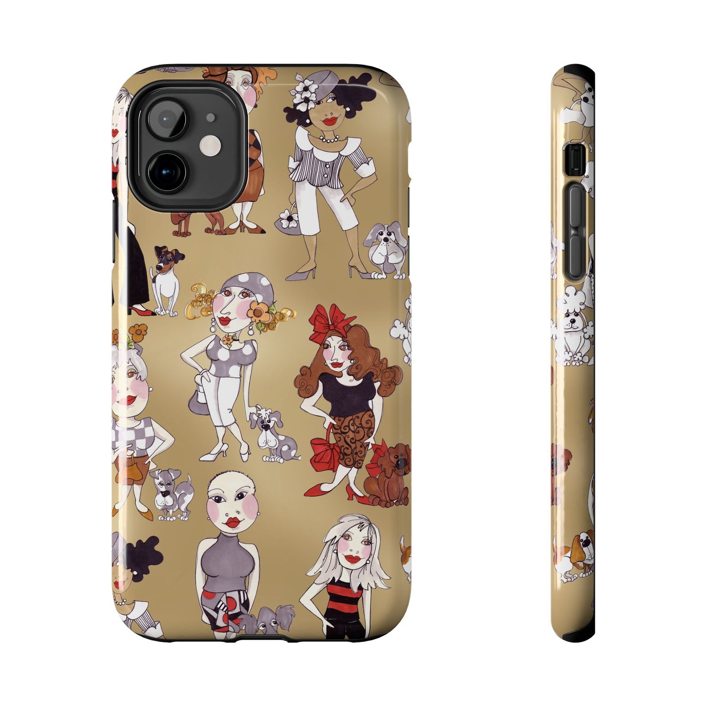 Dog Ladies Tan Phone Case