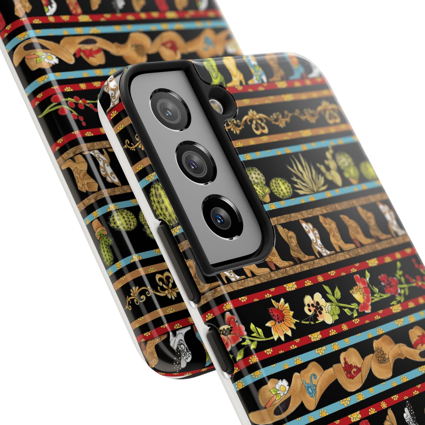 Whoa Borders Black Phone Case