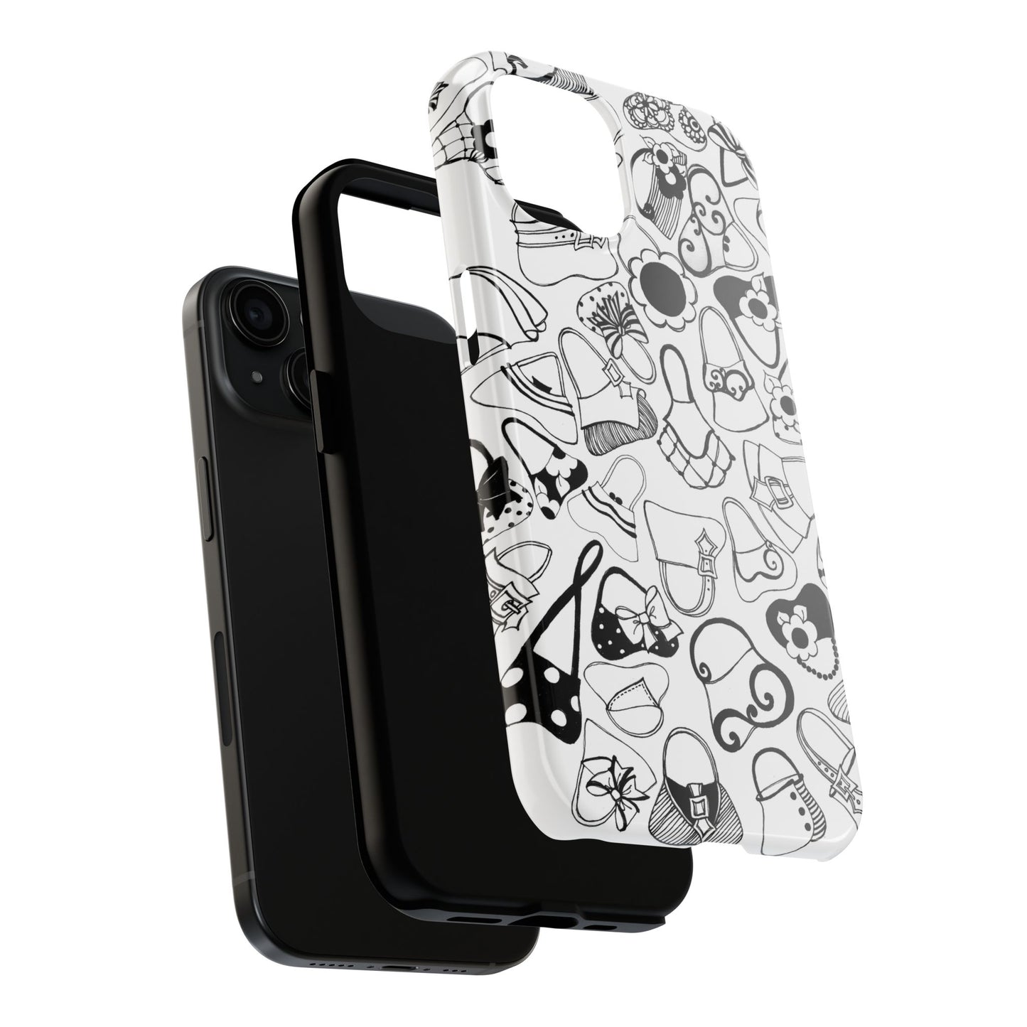 Handbags White / Black Phone Case