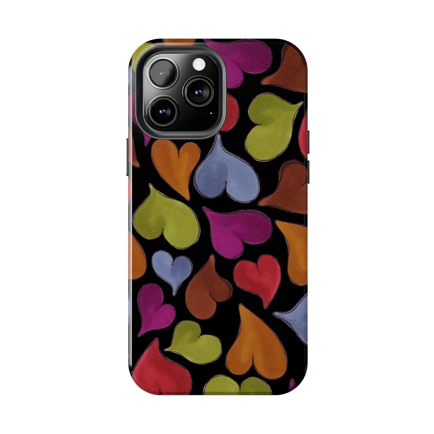 Big Hearted Black Phone Case