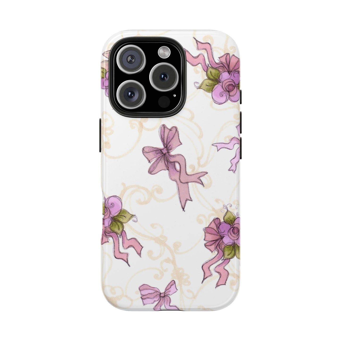 Flower Model Bow Flowers Phone Case