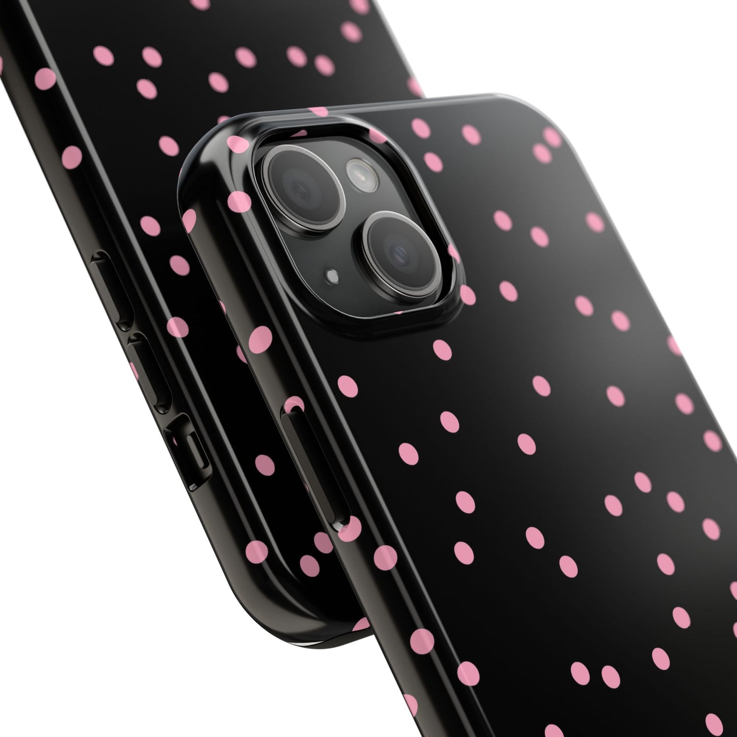 Space Dots Black / Pink Phone Case