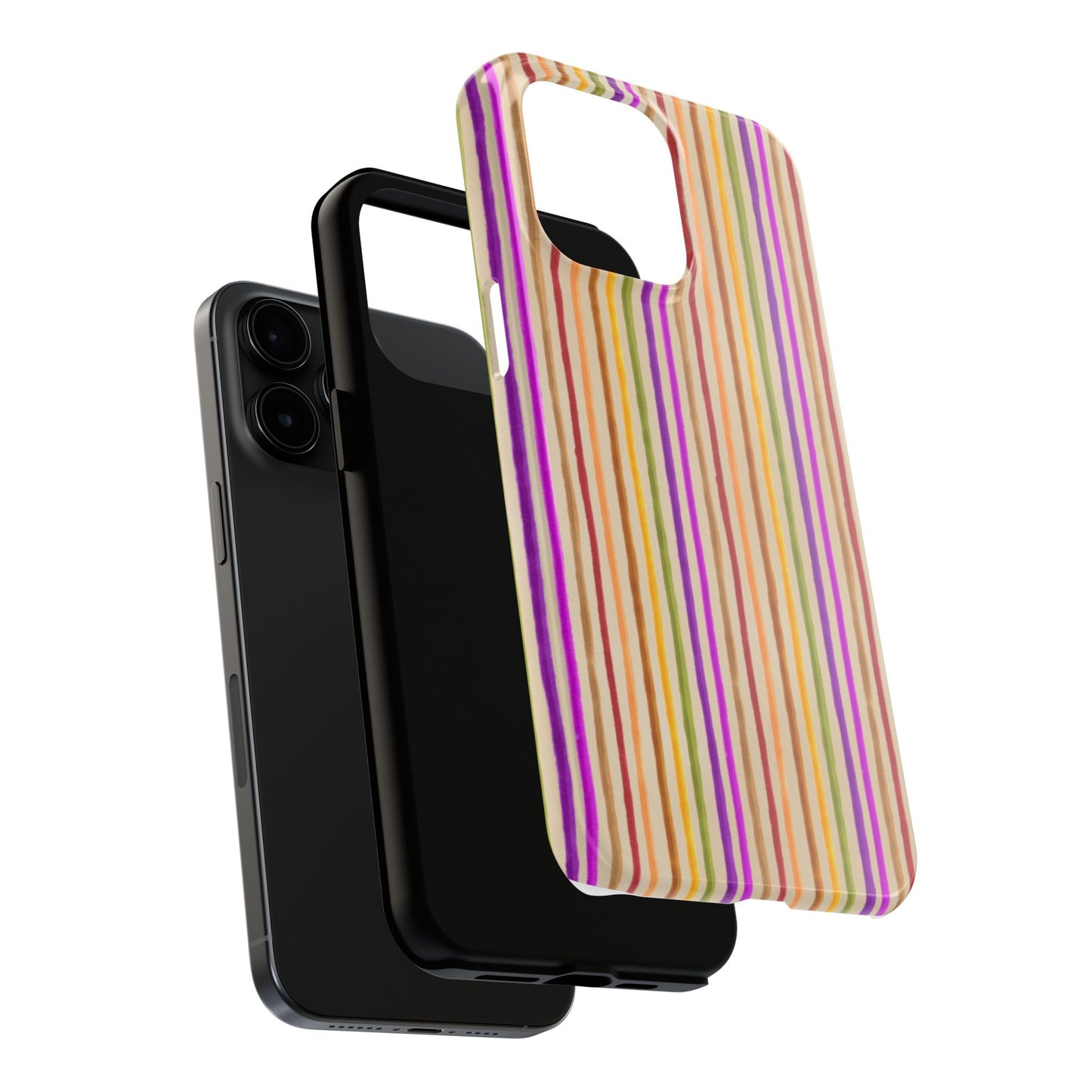 Spice Stripe Muslin Phone Case