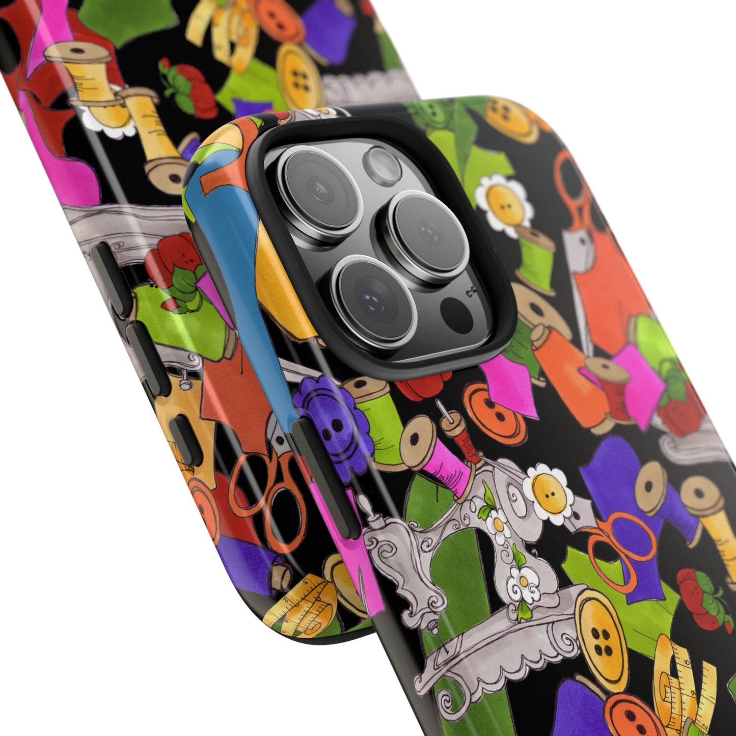 Kaleidasew Black Phone Case