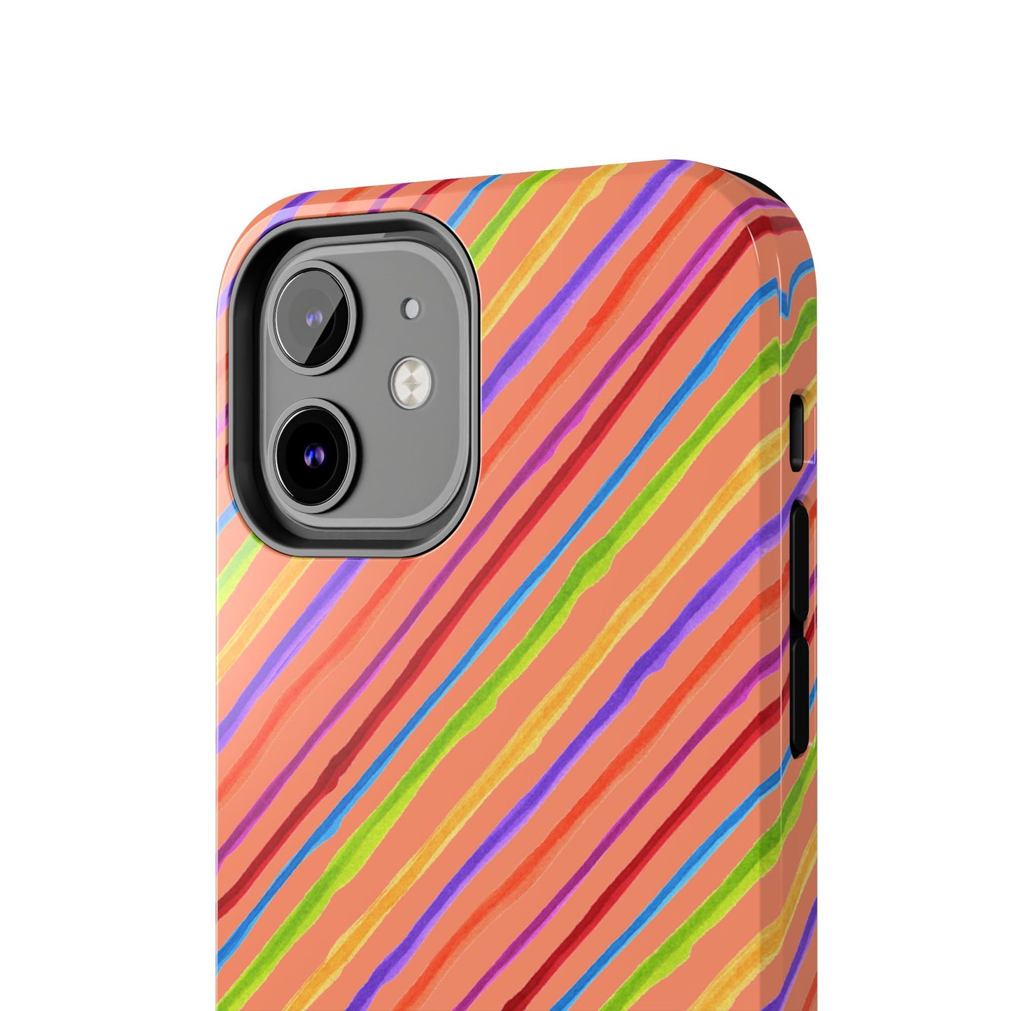 Calico Stripe Orange Phone Case