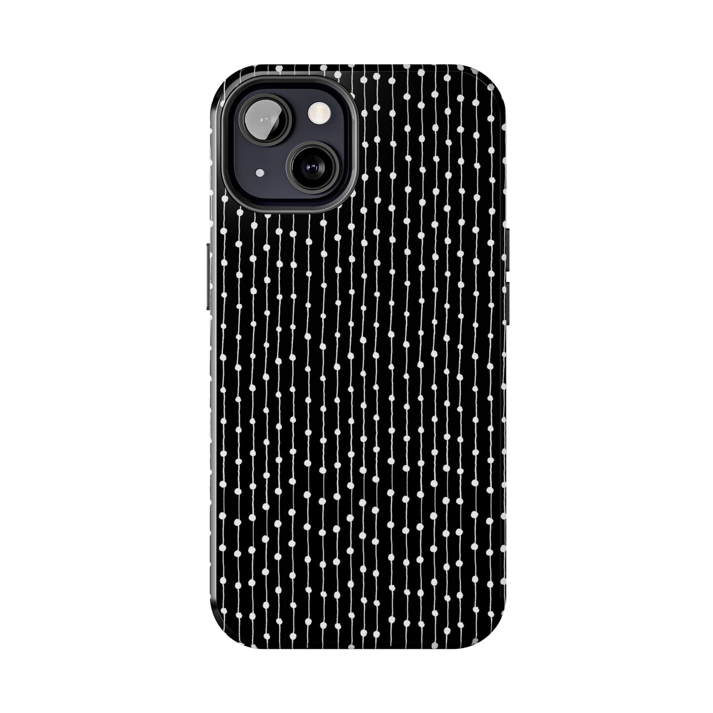 Pin Stripe Black / White Phone Case