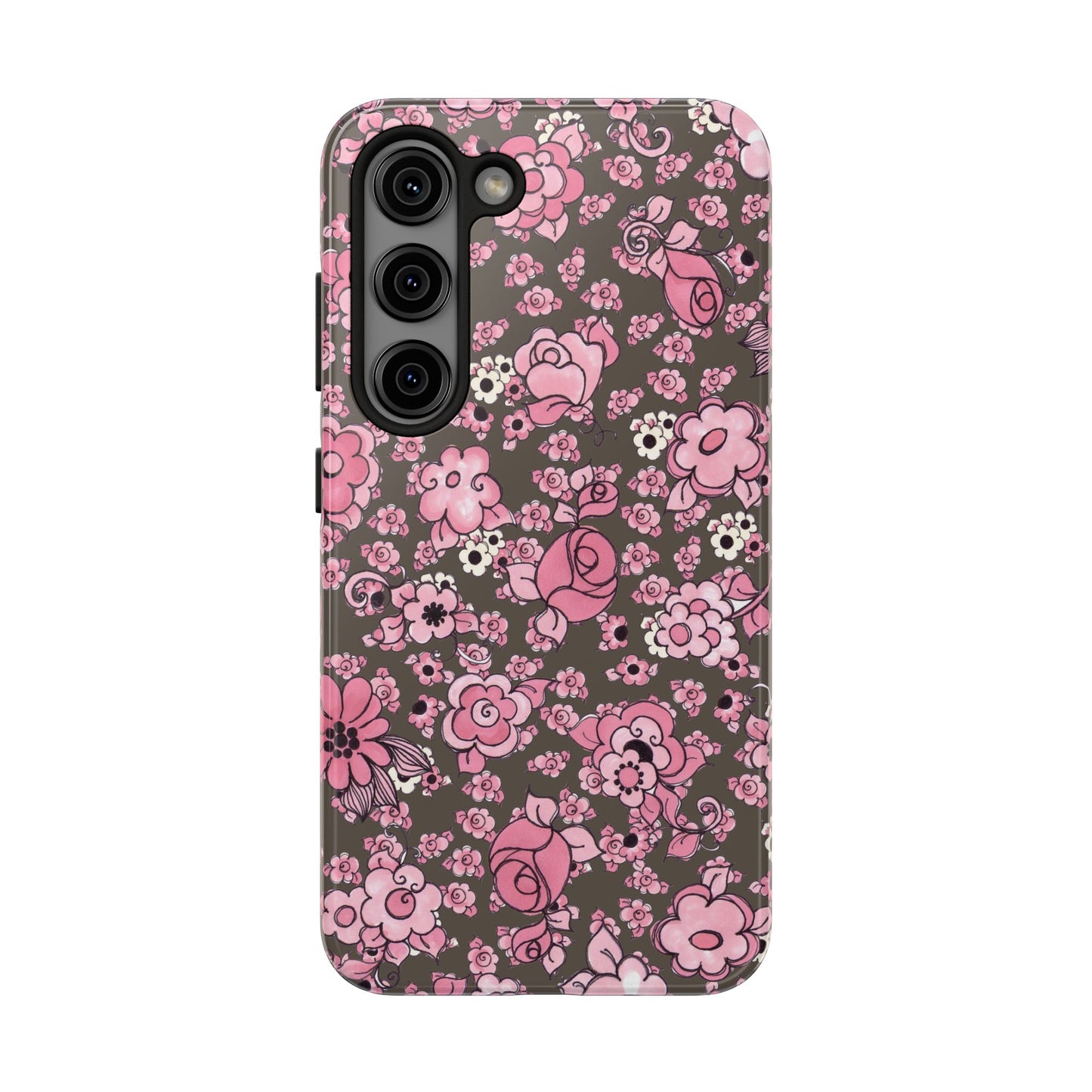 Profuse Posies Mocha Phone Case
