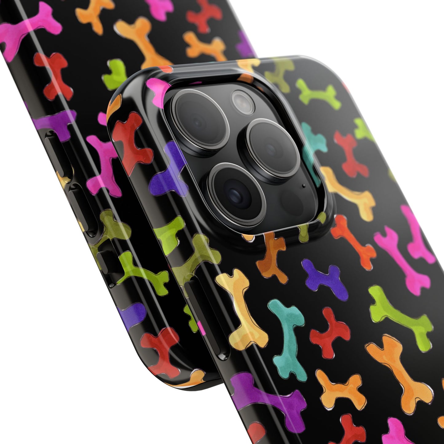 Happy Bones Black Phone Case