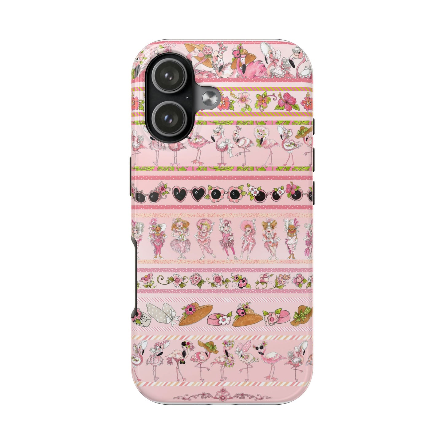 Flam Borders Pink Phone Case
