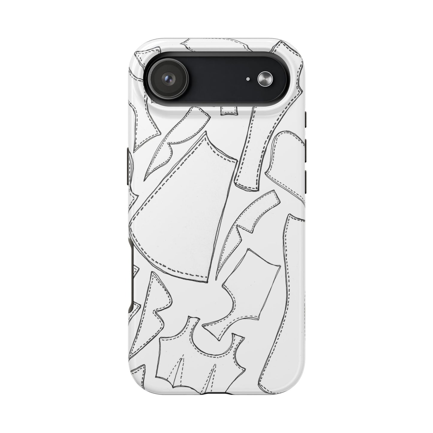 Pattern Pieces White Phone Case