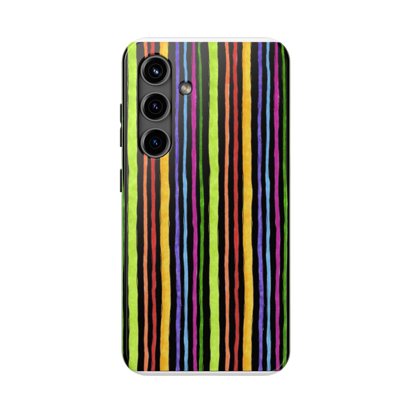 Stripe Fancy Black Phone Case