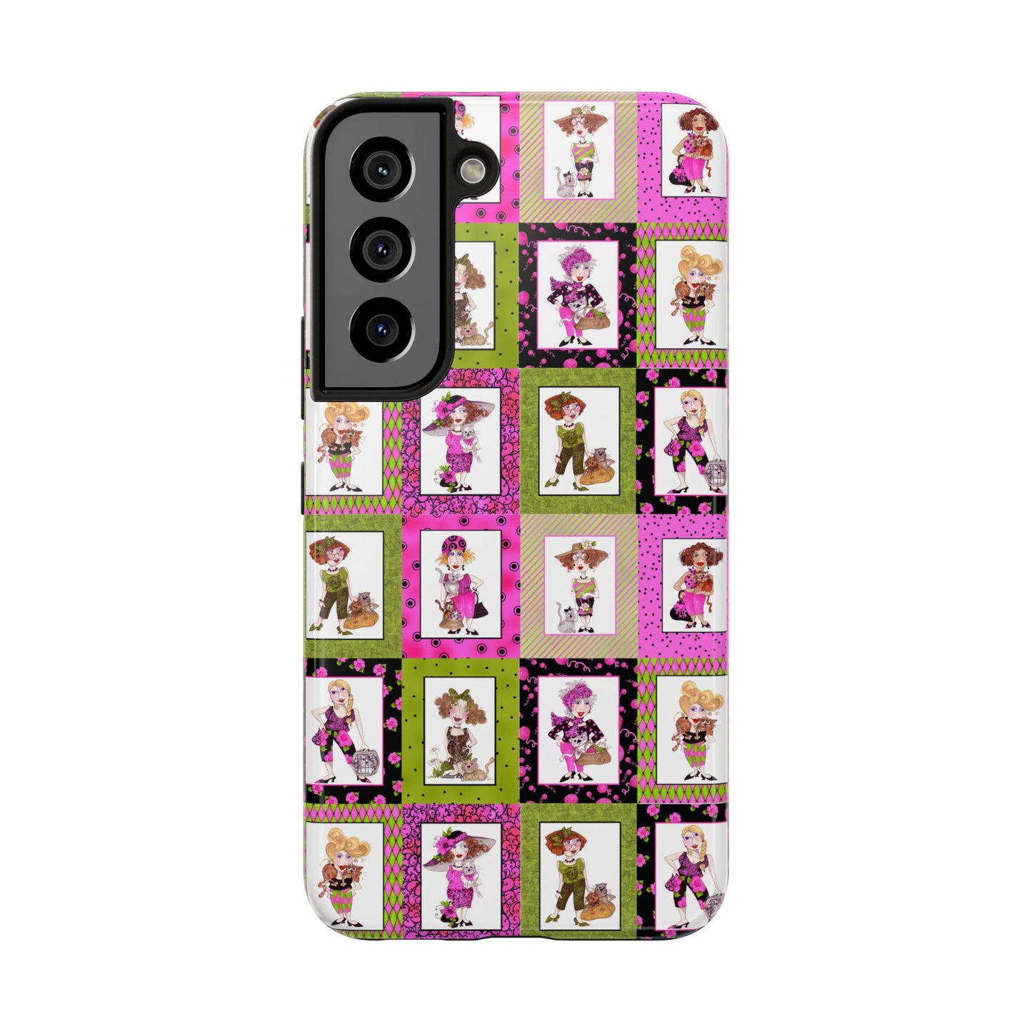 Cat Ladies Cerise Phone Case