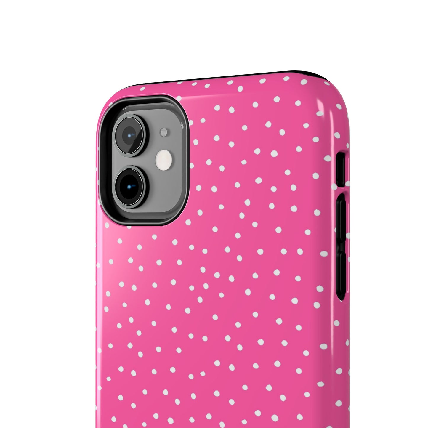 Dinky Dots Bright Pink / White Phone Case