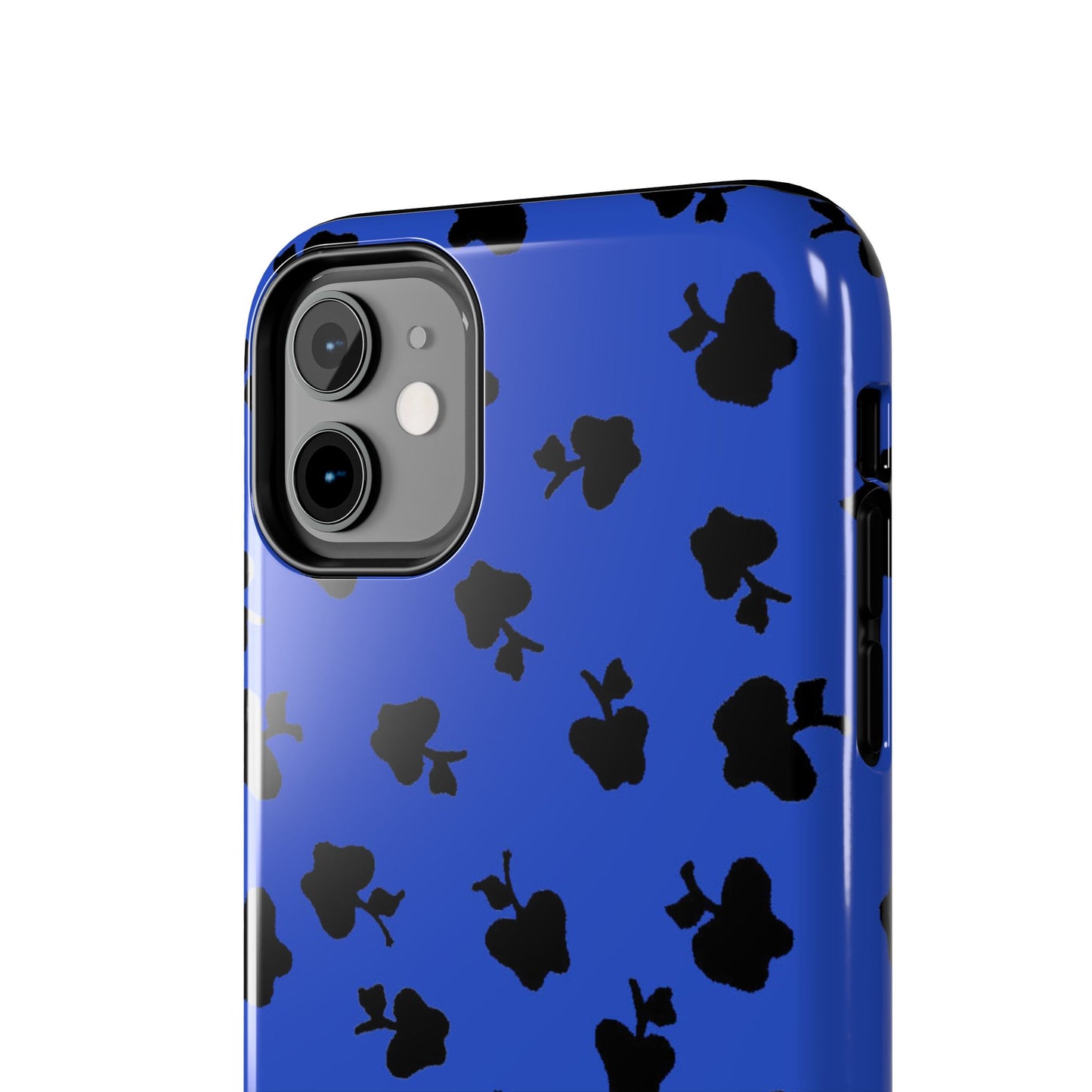 Happy Apples Blue / Black Phone Case