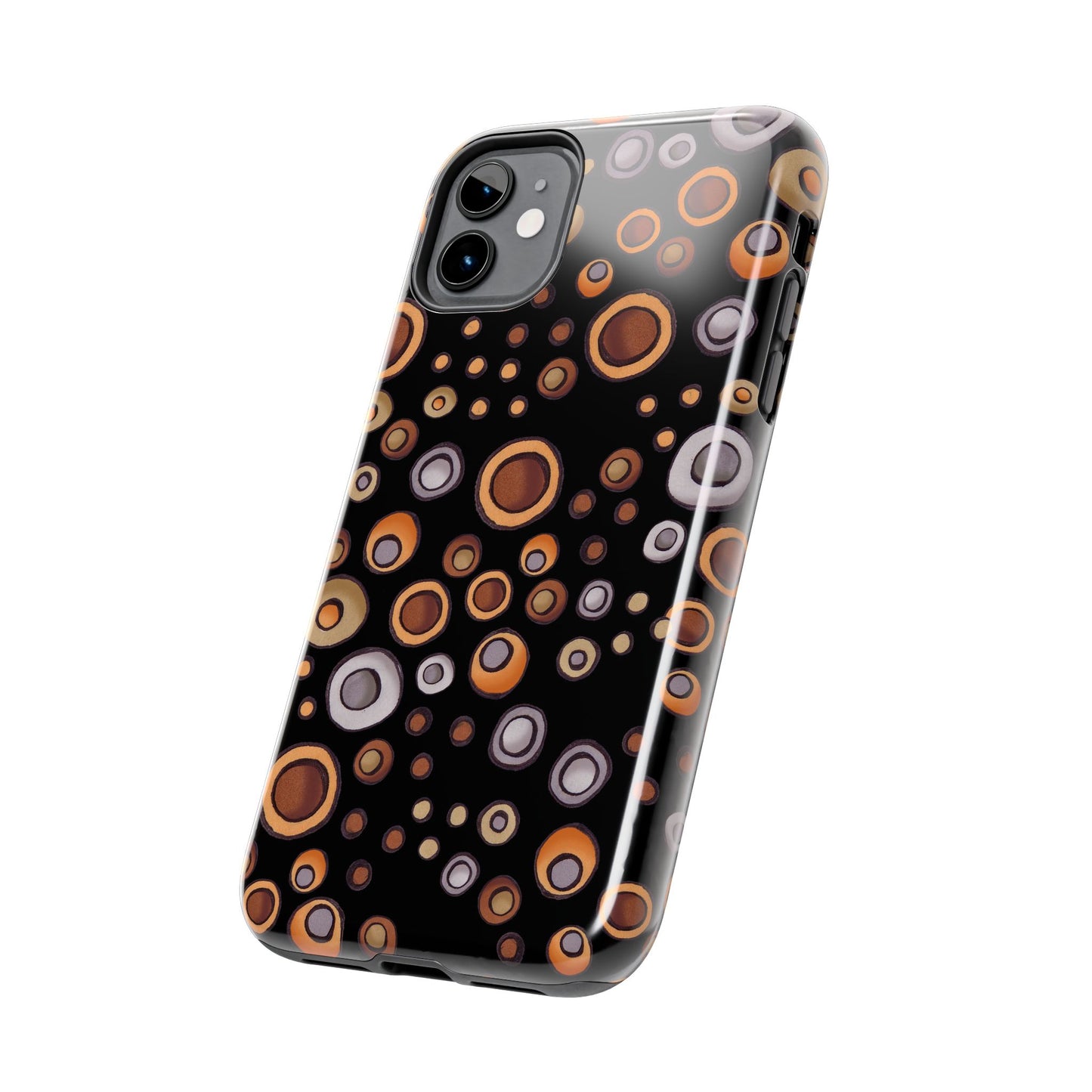 Doggy Dots Black Phone Case