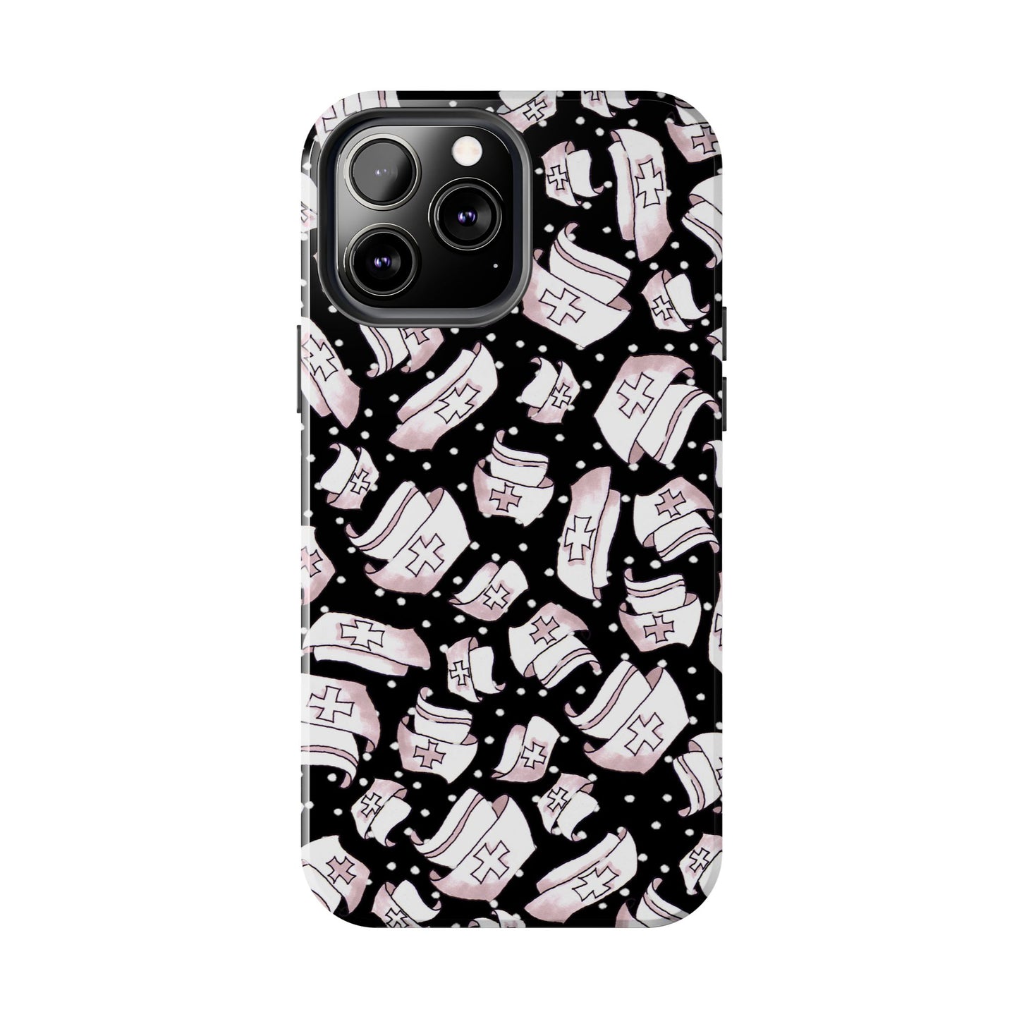 Med Hats Black Phone Case