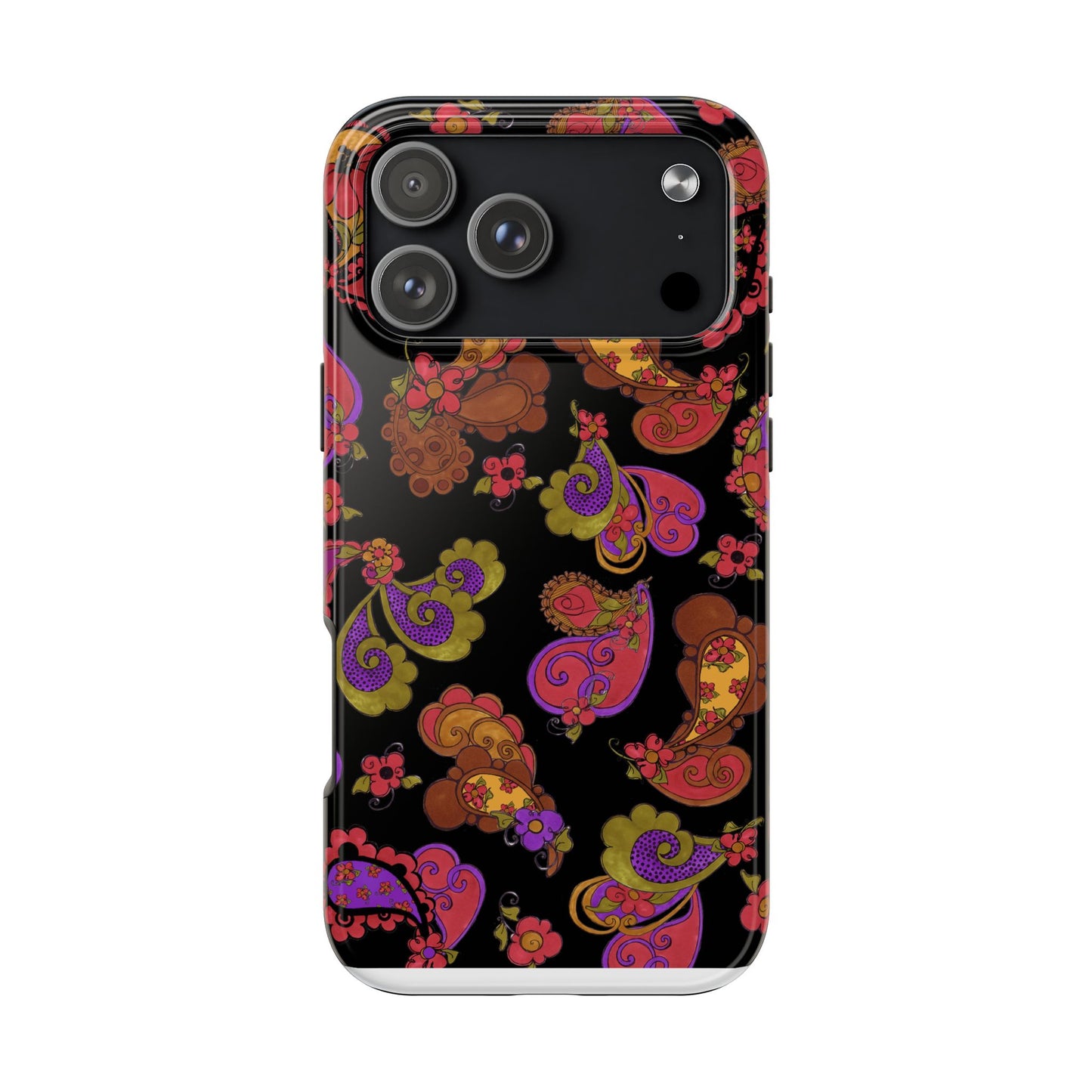 Posie Paisley Black Phone Case