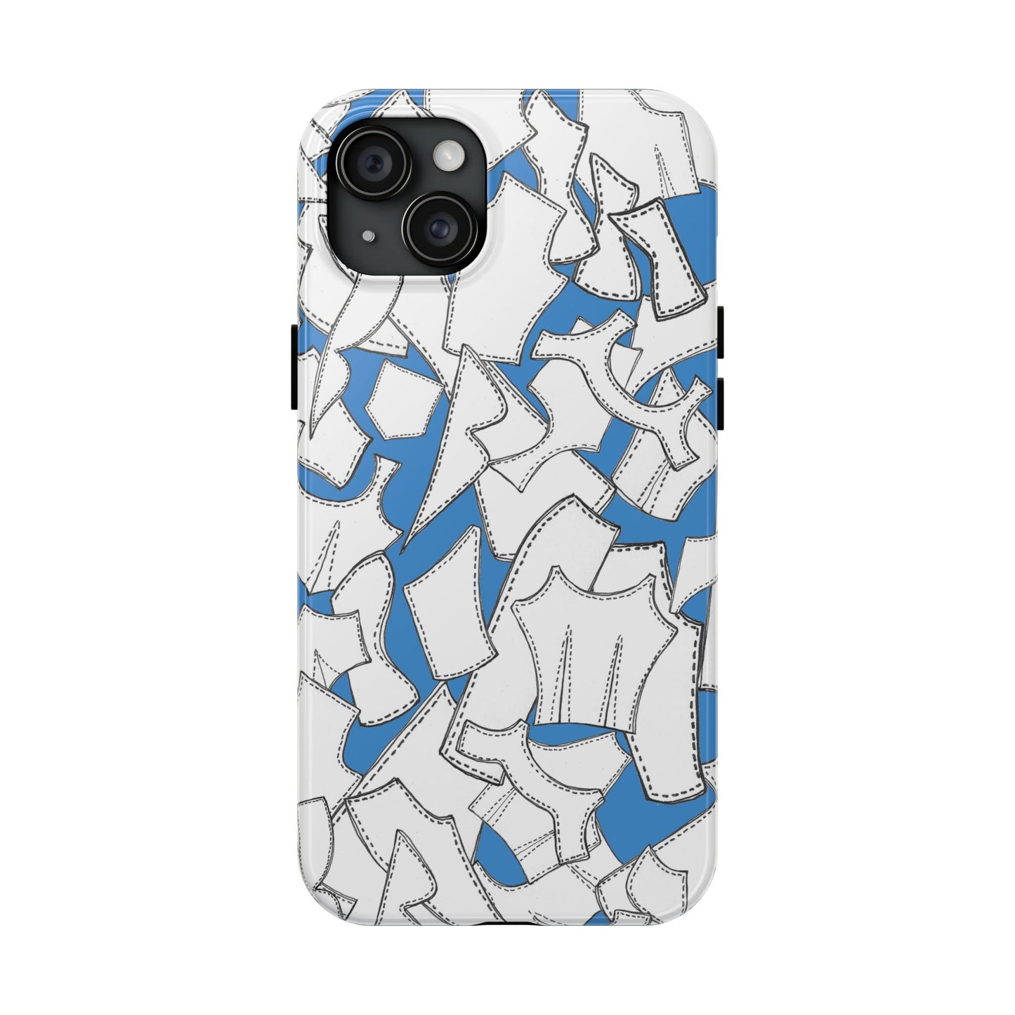 Pattern Pieces Turquoise Phone Case